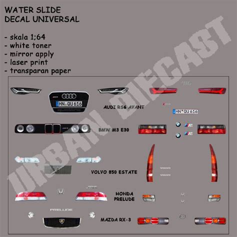 Hot Wheels Decal White Toner Detailing Lamp Shopee Malaysia