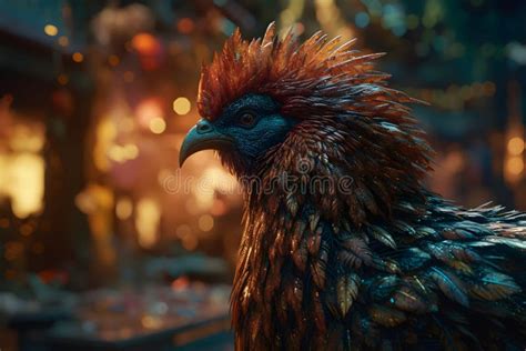 Fairy Phoenix Bird Neural Network Ai Generated Stock Photo Image Of