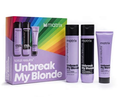 Dárková sada pro posílení všechy typů zesvětlených blond vlasů Matrix Unbreak My Blonde Matrix