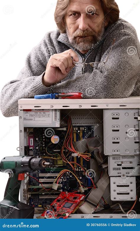 Computer Repair Stock Photo Image Of Repairing Electrician 30760556