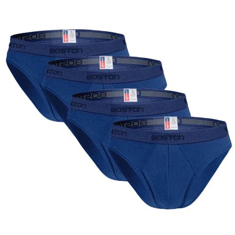Pack X4 Trusas Boston Hombre Bikini Azulino BOSTON Falabella