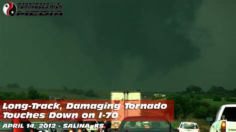 Large Tornado Forms And Drops On I In Kansas Salina Ks