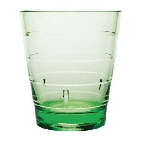 Kristallon Polycarbonate Ringed Tumbler Green 285ml By Kristallon Dc922