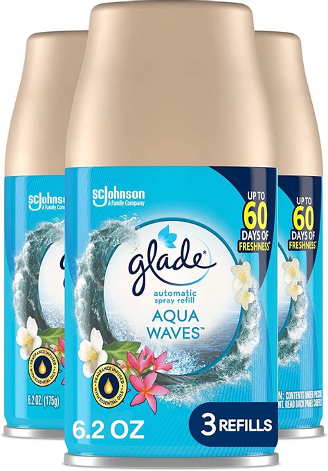 Glade Battery Operated Automatic Spray Refill Room Air Freshener Dispenser Aqua Waves 6 2 Oz