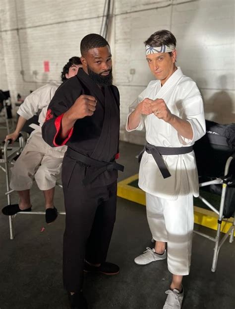 Former UFC champion Tyron Woodley details 14-hour days filming Cobra Kai while preparing for ...