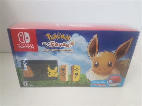 Pokemon Lets Go Eevee Pokeball Plus 32gb Nintendo Switch Console