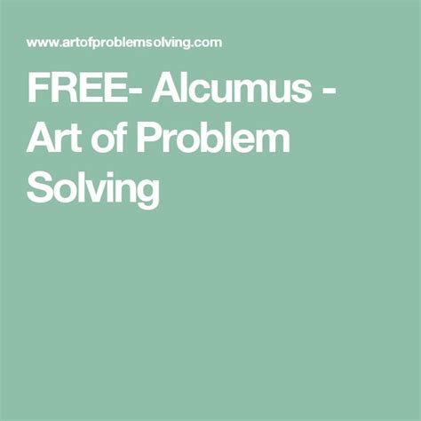 FREE- Alcumus - Art of Problem Solving | Math courses, Online math, Art ...