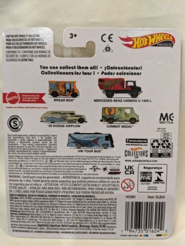 Jurassic World Hw Tour Bus Real Riders Hot Wheels Premium