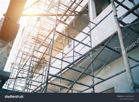 Construction Building Site Framework Railing Guard Stock Photo 2460599107 | Shutterstock
