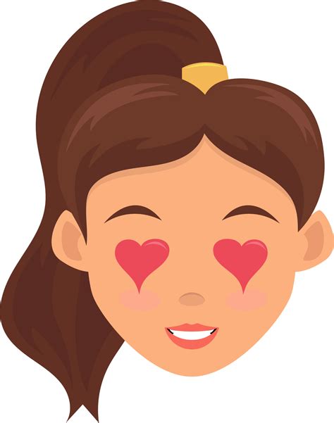 Woman Face Expression Clipart Design Illustration 9391826 Png