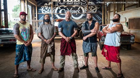 Roman Reigns And The Rock On The Set Of Hobbs And Shaw Photos Wwe