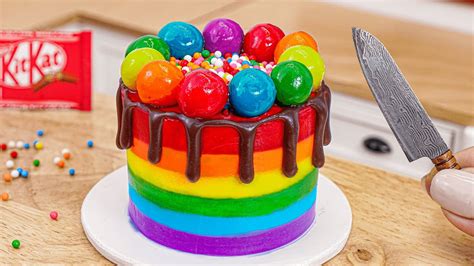 Amazing Miniature Chocolate Cake Beautiful Miniature Rainbow