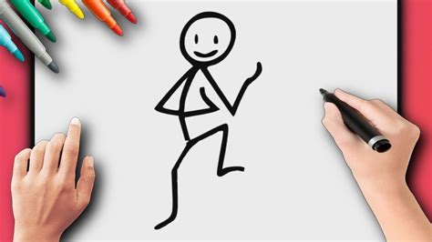 Como Desenhar Um Boneco Simples - COMO DESENHAR UM STICK ENGRAÇADO – BONECO PALITO DANÇANDO – DESENHO ...