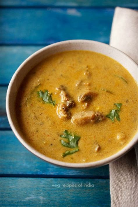 Mushroom Kurma Recipe How To Make Mushroom Korma Kurma Recipes