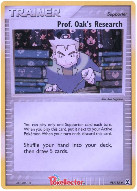 Prof Oaks Research Ex Firered And Leafgreen 98 Pokemon Card