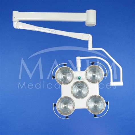 Heraeus Hanaulux Improved Single Surgical Light System Maxim Medical