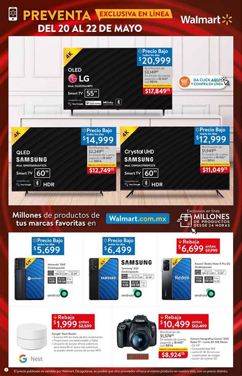 Folleto Walmart Ofertas Pre Hot Sale Del Al De Mayo