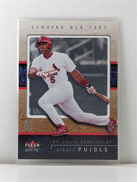 Fleer Genuine Albert Pujols Ebay