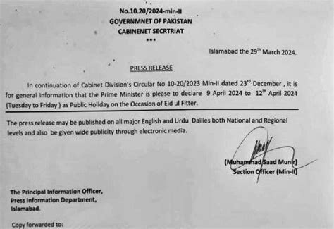 Fact Check Govt Announces Eid Ul Fitr Holidays From April 9 12 In