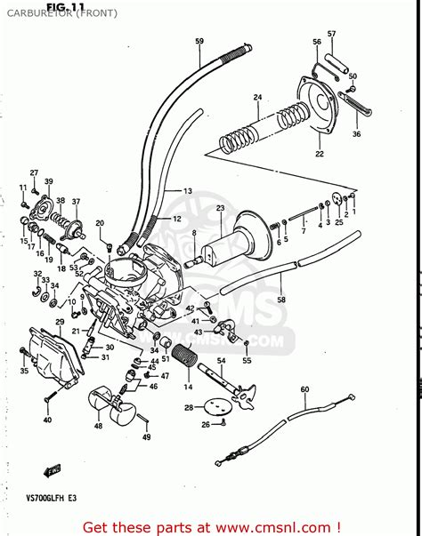 Suzuki Vs Glf Intruder G Usa E Carburetor Front Buy