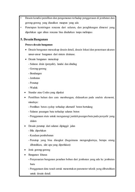 Drainase Proses Desain Drainase Perkotaan Pdf