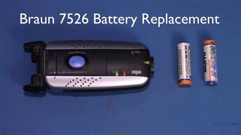 Braun 7526 Shaver Battery Replacement YouTube