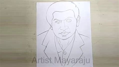 Ramanujan Drawing Step By Step Srinivasa Ramanujan Drawing