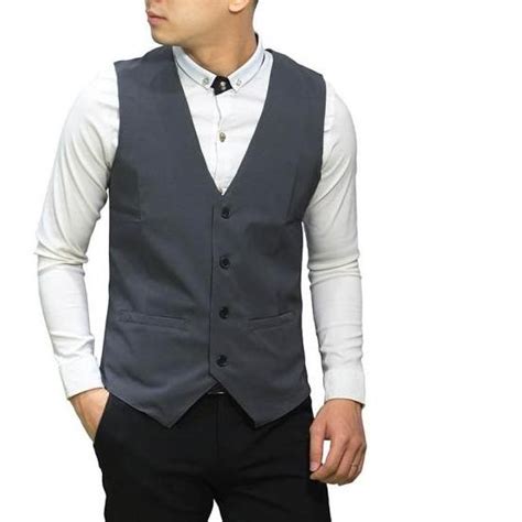 Jual Vest Formal Waistcoat Rompi Dalaman Jas Pria Groomsmen Wedding