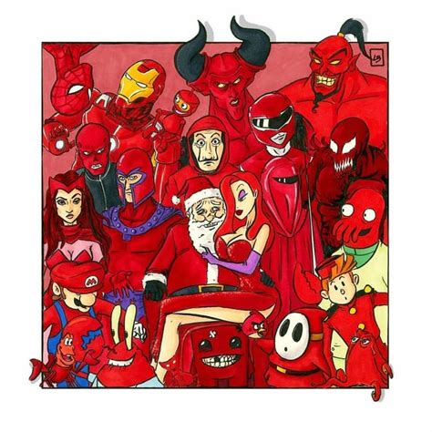 Personagens Vermelhos - Famosos Personagens Vermelhos