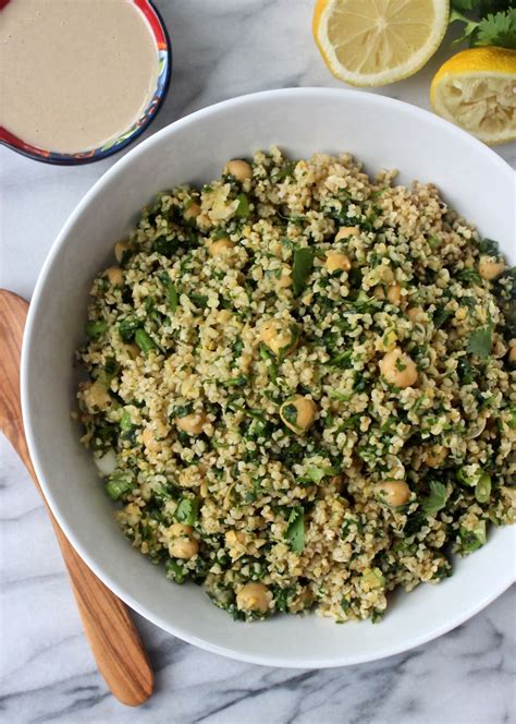 Falafel Bulgur Salad The Kitchen Scout