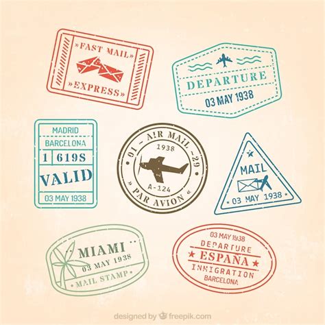 postzegels gratis vector