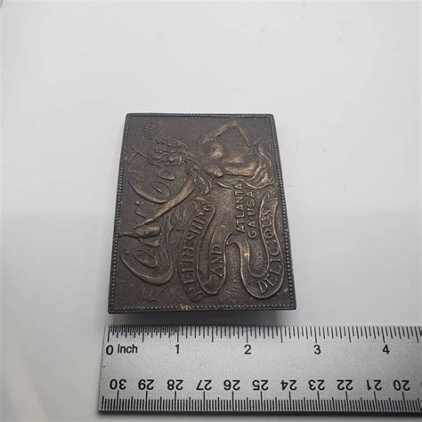 VINTAGE COCA COLA Nude Woman Belt Buckle Tiffany Foundry Made Etsy