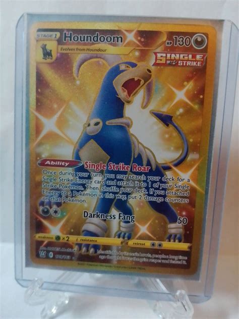 Houndoom Pokemon Card Battle Styles Single Strike Gold