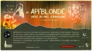 Drink Label Api Blonde Brasserie Des Sagnes Francecol Fr Beer