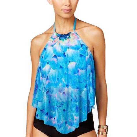 Coco Reef Swim Coco Reef Womens Bikini Top Swimsuit With Ruffle Poshmark