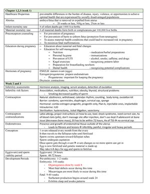 Ob Final Study Guides For Exams Labor And Birth Complications