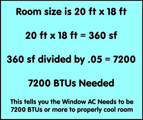 Window Air Conditioning Sizing - Size AC Unit In BTUs