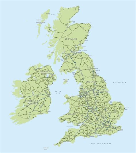 UK highway map