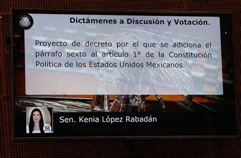 Senadora Kenia L Pez Rabad N Presentar Dictamen Para Reformar La Ley