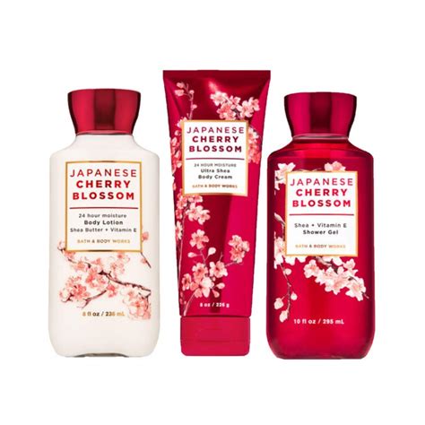 Bath And Body Works Japanese Cherry Blossom T Set