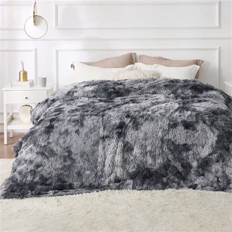 Bedsure Fuzzy Soft Blankets Queen Size For Bed Fluffy And Shaggy Faux