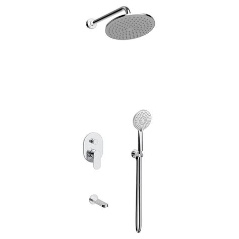 Встраиваемый душевой комплект скрытого монтажа AVS Beauty с тропическим ...