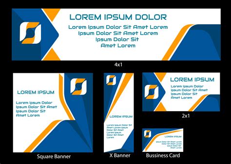 blue yellow white company banner backdrop advertisement corporate set ...