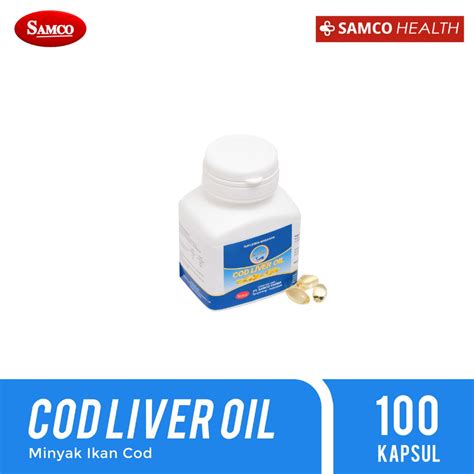 Jual Samco Cod Liver Oil Cap Ikan Paus S Shopee Indonesia