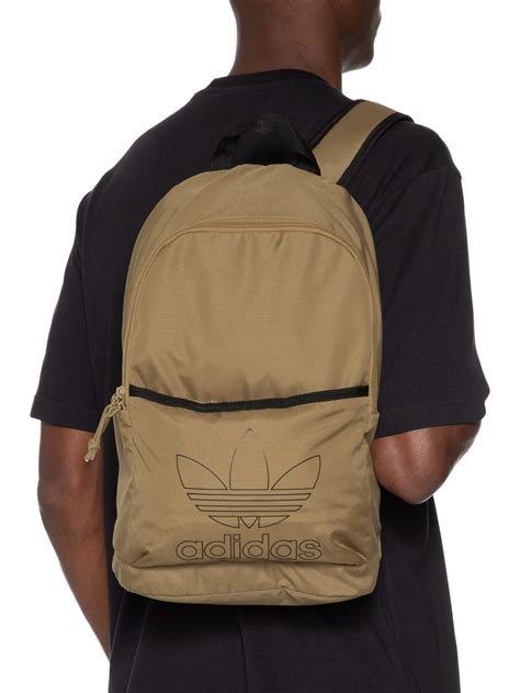 Mochila Da Adidas Masculina - Adidas Originals - Mochila Masculina Adicolor Backpk - Bege