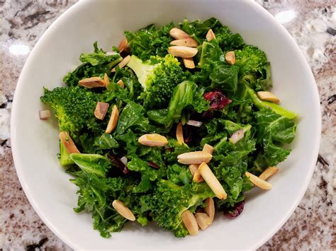 Kale Broccoli And Cranberry Salad Cuisine With Me