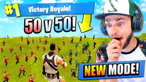 NEW 50 Vs 50 MODE In Fortnite Battle Royale YouTube