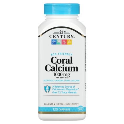 21st Century Coral Calcium 1 000 Mg 120 Capsules 250 Mg Per Capsule