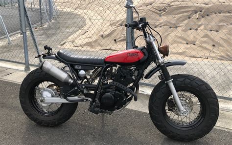 Fat Boy” Yamaha Tw125 Scrambler By Candy Mc Bikebound