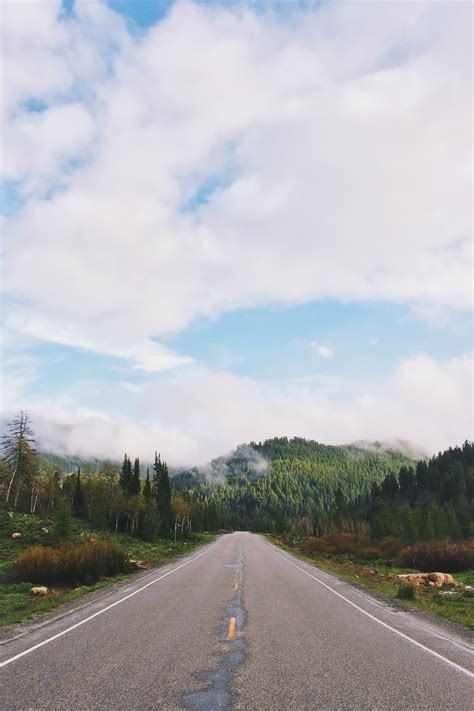 Free Images Forest Horizon Mountain Cloud Sky Hill Asphalt